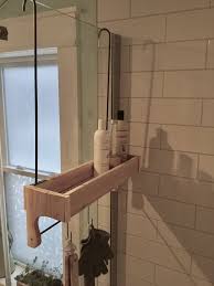 Cedar Wood Shower Caddy Rustic Style Shower Storage Etsy Shower Storage Shower Caddy Rustic Shower