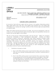 A legal document used to detail the terms of a couple's separation; Cohabitation Agreement For Couples Templates At Allbusinesstemplates Com