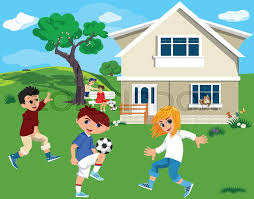 Easy free wood working project plans for wood worker furniture, mailbox, dog house, bird house, chicken coop plans and more. Children Playing Outside The House Clipart Novocom Top