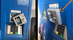 Stop credit card fraud from bank atm skimmers and gas pumps ' get descammer protection device that works great and quickly alerts if thief is stealing. How To Spot A Credit Card Skimmer At The Gas Pump