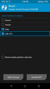 Scroll down and touch format sd card and follow the prompts. Twrp 101 How To Mount Your Sd Card Or Usb Otg Drive To Flash External Zips Android Gadget Hacks