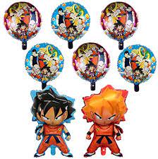 First, you'll want some decorations to set the tone for the event. 6 Pcs Dragon Ball Z Balloons Birthday Celebration Foil Balloon Set Double Side Dbz Super Saiyan Goku Gohan Character Party Decorations Amazon Com Au Toys Games