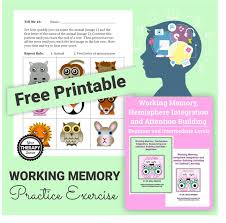 Our goal is to support the community of healthcare professionals providing cognitive rehabilitation therapy by regularly adding new resources for them to use with their clients. Working Memory Practice Exercise Your Therapy Source