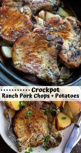 Crockpot Ranch Pork Chops And Potatoes Is A Super Quick Easy And No Fuss Weekday Pork Chop Recipes Crockpot Crockpot Recipes Easy Crockpot Recipes Slow Cooker