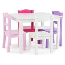 This sturdy wooden set includes a table and two coordinating chairs designed in a traditional american style. White Tot Tutors Tc741 Kids Wood Table And 2 Chairs Set Tables Home Ekbotefurniture Com