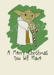 Yoda Merry Christmas Star Wars Christmas Cards Star Wars Christmas Star Wars Awesome