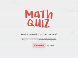 Online Math Quiz Template