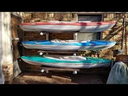 Homemade pvc kayak rack can store 4 kayaks paddles kayak. You Can Build The Best Kayak Storage Rack Cheap Easy Youtube
