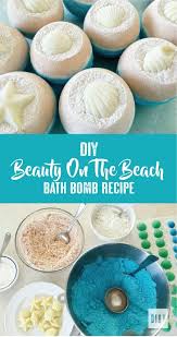 Diy Beauty On The Beach Bath Bomb Recipe The Diby Club Bath Bomb Recipes Homemade Bath Bombs Homemade Bath Products