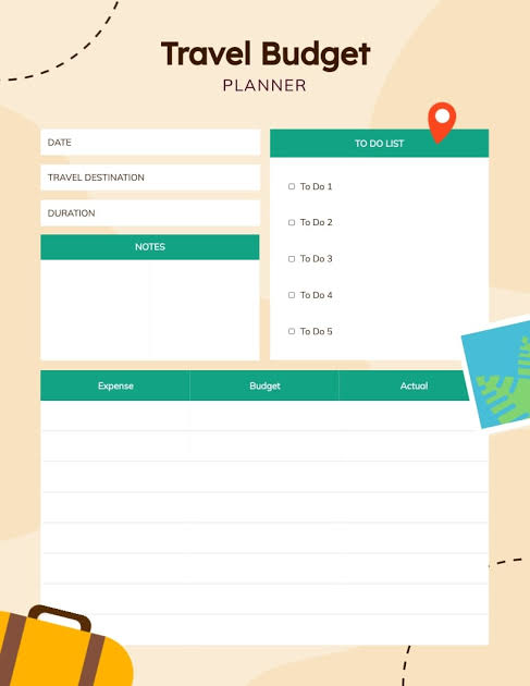 Travel Budget Planner Template | Visme