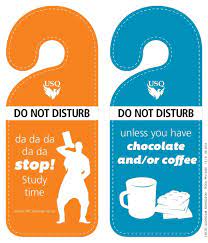 Print out your door hanger at work, or send it to a professional printer. Printable Do Not Disturb Signs Disturbing Printables Template Printable