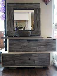 Homecho armadietto terra da bagno mobile autoportante, mobiletto sottolavabo in legno con ripiano e doppia anta, 4 porte, bianco, 60 x 30 x 108 cm. Mobile Bagno Crash Bambu