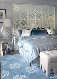 Mirror Nightstand Contemporary Bedroom Mabley Handler Glam Bedroom Home Decor Bedroom Blue Gray Bedroom