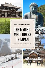 The 5 Must Visit Towns In Japan Kamakura Otaru Nara Hiroshima Appi In 2020 Japan Japan Travel Kamakura