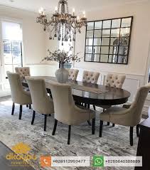 Meja makan 6 seater dalam keadaan baru, kayu berat. Set Kursi Meja Makan Minimalis Modern Terbaru Smm226 Dkayou Furniture Indonesia Dinning Room Design Dining Room Table Decor Dining Room Remodel