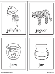 In english, words with letter q is not popular. Letter J Words And Pictures Printable Cards Jellyfish Jaguar Jam Jar Myteachingstation Com