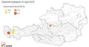 Das erdbeben sei im bereich des epizentrums deutlich zu spüren gewesen und konnte in weiten teilen osterreichs wahrgenommen werden. Erdbeben Im April 2018 Zamg