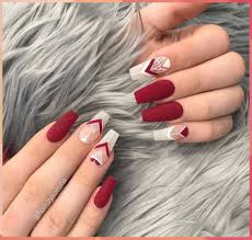 Pintura acrílica tinta coral galon rojo magenta. Fashion Nail Bar Toowong On Instagram Love The Brgendy Yes Or No For Brgendy Fashion Instagram Toowong Fashion Nails Red Acrylic Nails Valentines Nails