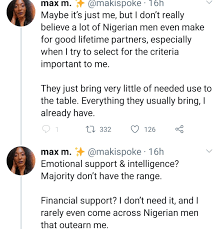 A great introspective question new everyone, including you, should man a question that is man on a lot of levels. Everything Nigerian Men Bring To The Table I Already Have Finance Professional Questions The Value Nigerian Men Add To Relationships