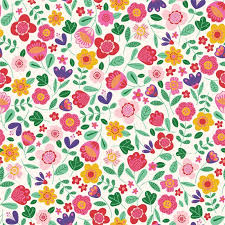 Florale muster sind meist grün, gelb, rot, orange oder lila farben. Frida Floral Stoff Katia Die Zauberscheren