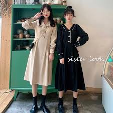 chunplusレディースレトロなウエストスリミングドレス秋冬ワンピース 秋冬 ワンピース ファッションアイデア 韓国スタイル