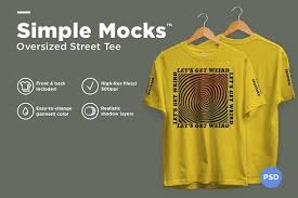 Even if you personally don't sell your works on a marketplace it's convenient to see them in. Oversized Street Tee Mockup Clothing Mockup Mockup Design Shirt Mockup