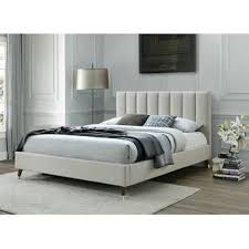 It ships in one carton with everything needed for easy assembly. Aliyah Solid Wood Bed In 2021 Upholstered Platform Bed Queen Platform Bed Platform Bed