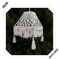 Makrome Avize Lamba Sarkit Ic Mekan Dis Mekan Aydinlatma Avize Rustik Lamba