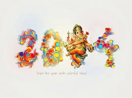 May Lord Ganesha Shower His Blessings On You And Bless You And Your Loved Ones Happy New Year Wallpaper Ganesha Namaste