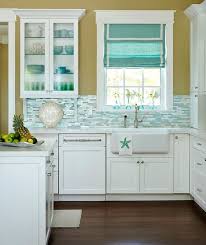 Turquoise Beach Theme Kitchen Cottage Style Decor Idea Featured On Completely Coastal Com Beachd Beach Theme Kitchen Beach House Kitchens Beach House Interior