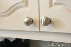 white kitchen cabinets satin nickel