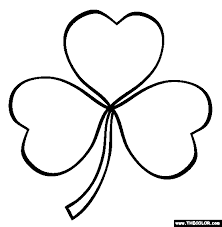 Shamrock Coloring Page Free Shamrock Online Coloring Shamrock Tattoos Irish Symbols Irish Shamrock Tattoo