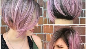 It usually fades from dark to light. Angled Undercut Bob With Brunette And Pink Two Tone Color Paint The Latest Hairstyles For Men And Women 2020 Hairstyleology