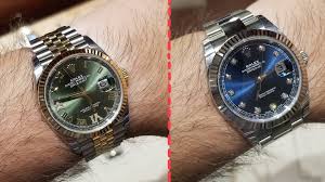 Find your rolex watch among our men's collection of prestigious high precision timepieces, ranging from classic elegance to studied performance. Watch 101 Which Size Is Right For You A Comparison Of The Rolex Datejust 36mm And 41mm