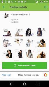 Unduh atau mainkan apk stiker wa jorok versi teranyar full version hanya di situs apkcara.com, rumahnya aplikasi, game, tutorial dan berita seputar android . Sticker Cewe Cantik Lucu For Whatsapp Apk Download App Android