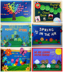 I added an oval at the top in the center with the cloud paper and inserted a thick string. Spring Bulletin Board Ideas For The Classroom Crafty Morning