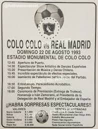 Jul 01, 2021 · el cacique vuelve a la cancha, esperanzado en defender su corona con honor. Futbol De Antes On Twitter Colo Colo Vs Real Madrid 22 De Agosto De 1993 Estadio Monumental