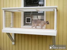 Just because the balcony is enclosed doesn't mean it has to be unattractive or boring for your cat. Diy Catio Plans Catio Spaces