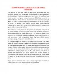 La Reflexion Sobre La Pelicula El Circo De La Mariposa Resenas Lajefa1998