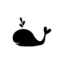 We have the perfect tattoo design for you! Funny Cartoon Black Ink Whale Emblem Tattoo Design Tattooimages Biz