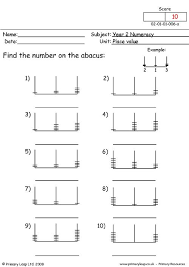 One in the biggest an additional thing to contemplate when you want to use a free printable abacus worksheets for free is. Numeracy Ordering Numbers 3 Worksheet Primaryleap Co Uk