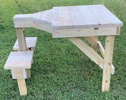 Shooting benches buy diy 11. Wooden Shooting Bench Build Plans Ebay