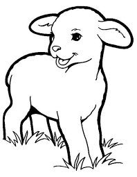 Lamb Coloring Pictures A Young Sheep Coloring Sheet Animal Coloring Pages Animal Wall Art Angel Coloring Pages