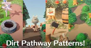 What S The Latest Sensation In The Animal Crossing Community One Particular Set Of Dirt Pathway Custom Patt Animal Crossing Water Animals Animal Crossing Game