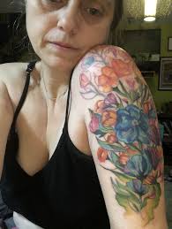 From the inside out Flower garden tattoo