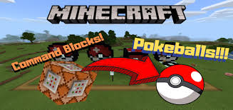 Give yourself a command block, and something to power it with like a. Pokeballs With Command Blocks Minecraft Pe Maps
