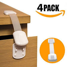 Ellas Child Safety Locks 4 Pack Kit No Tools Needed Best 3m Adhesive Amazing For Bab Baby Proofing Kitchen Cabinets Baby Proofing Kitchen Nursery Furniture