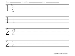 Learn to count and write number 6. Worksheet To Practice Writing Numbers 1 And 2