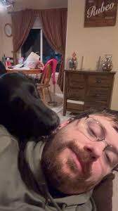 December 11, the day after my birthday, dog snuggles