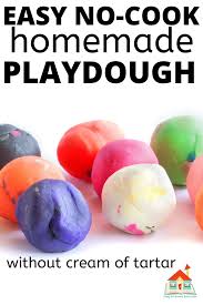 Scented No Cook Playdough Recipe Without Cream Of Tartar In 2020 Easy Playdough Recipe Easy Homemade Playdough Recipe Cooked Playdough